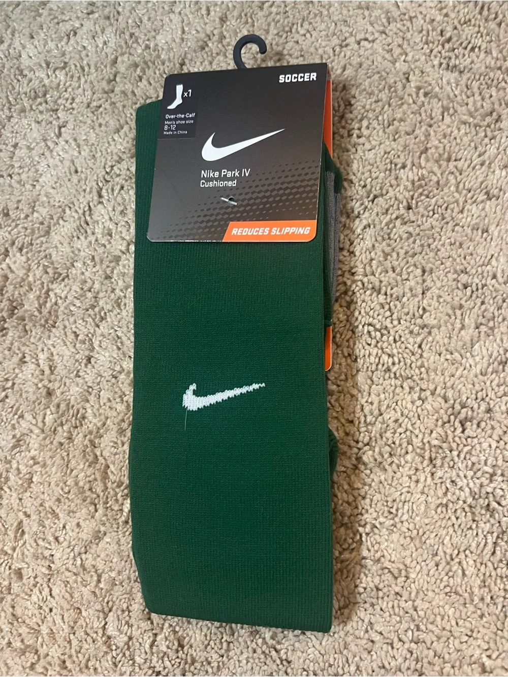 Nike Park IV Soccer Socks Green Size Large NWT